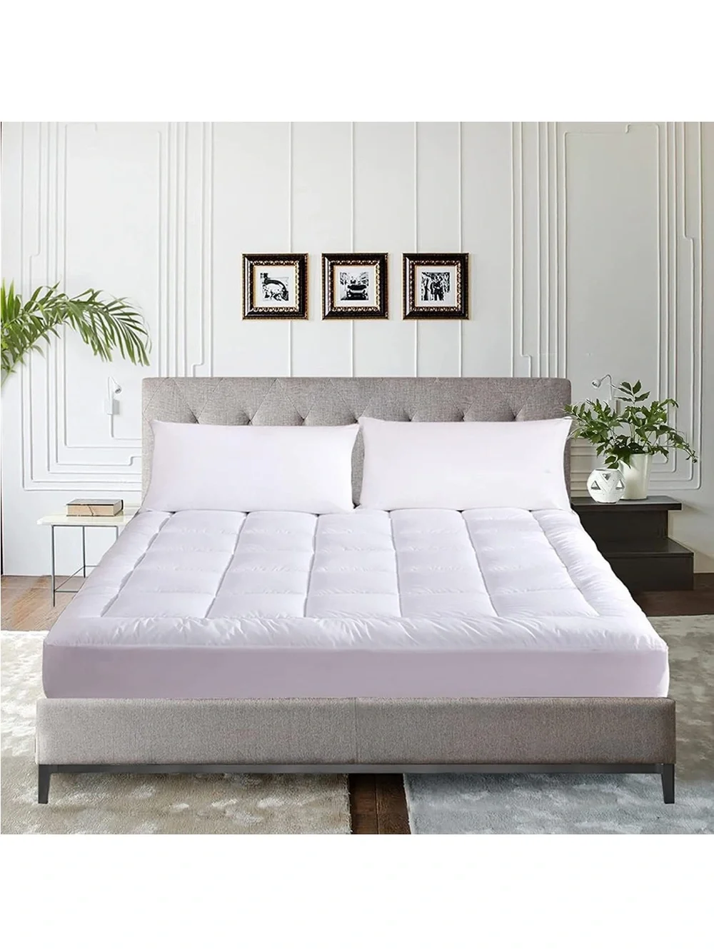 Waterproof Mattress Pad California King Quilted Pillowtop Mattress Topper Cover